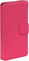 Roze Huawei Y3 II TPU wallet case booktype hoesje HM Book