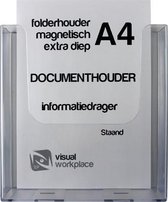 Folderhouder magnetisch A4 - extra diep (staand)