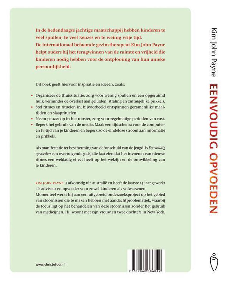Eenvoudig opvoeden - back cover