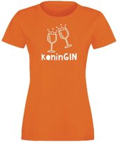 Oranje shirt Koningsdag | Koning gin | Maat M