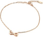 Cilla Jewels enkelband Infinity Rose Goud