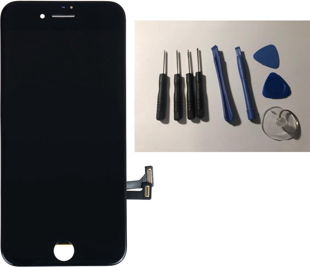 Voor iPhone 8 Scherm en LCD met Touchscreen Zwart (Inclusief set + y-schroevendraaier)