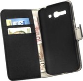 HC Bookcase Zwart Flip case Wallet Telefoonhoesje Alcatel One Touch Idol X+