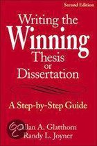 Writing The Winning Thesis Or Dissertation