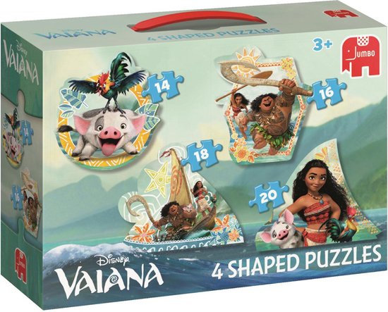 Disney Vaiana 4in1 Shaped Puzzel | bol.com