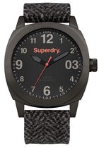 Superdry Thor Tweed SYG126UM - Horloge - Grijs- 41 mm