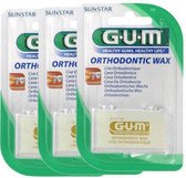 Gom Orthodontistische Wax Mint - 3 st - Beugelreiniging - Voordeelverpakking