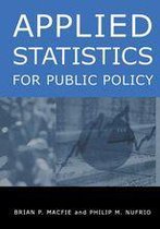 Applied Statistics for Public Policy