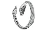 SILK Jewellery - Zilveren Armband / Bangle Slang - Fierce - S22.S  - Maat S
