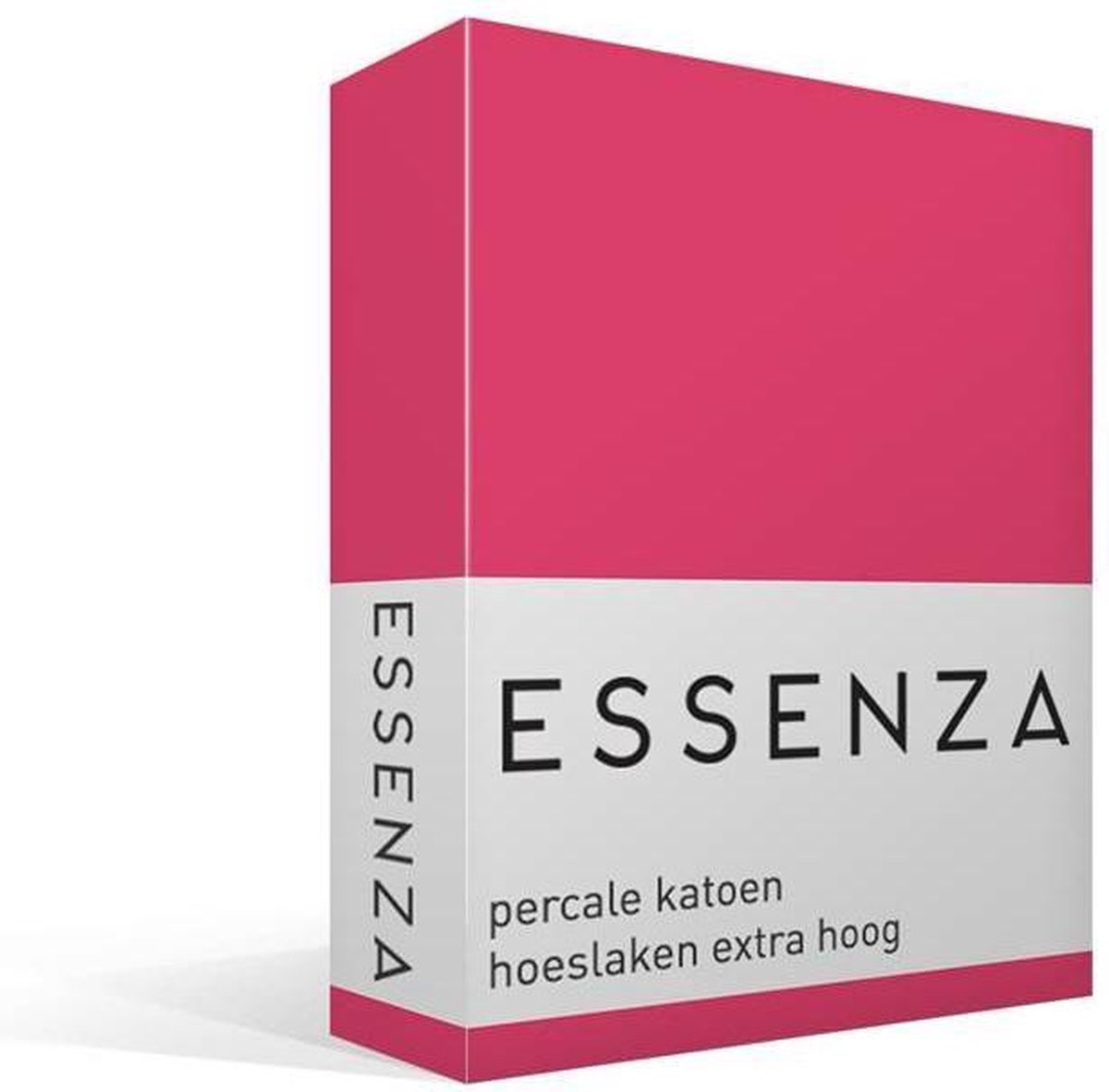 Essenza - Hoeslaken - Percale katoen - 160x210  - Raspberry