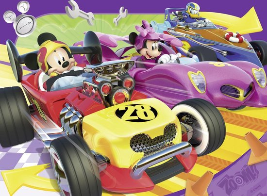Ravensburger puzzel Mickey and the Roadster racers - Vier puzzels 12+16 ...