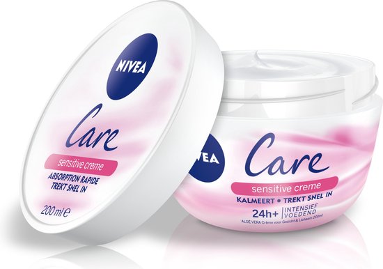 Trillen Komst Buitenland NIVEA Care Sensitive Crème - voor Gezicht & Lichaam - 200 ml | bol.com