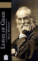 Boekomslag "Leaves of Grass" van Walt Whitman met portret van de auteur.