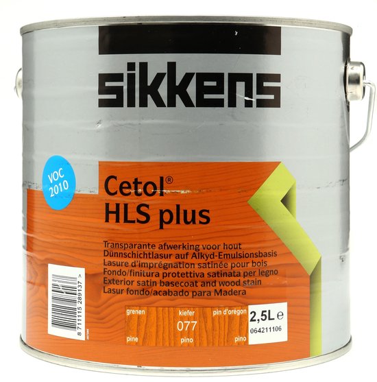 Sikkens Cetol Hls Plus - 077 - Grenen - 2,5 l - 14-18 m²/l