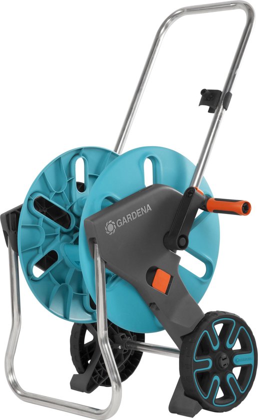 Gardena AquaRoll M Slangenwagen 60m 1/2″ Tuinslanghouder met NoDrip en Kick&Stand standaard