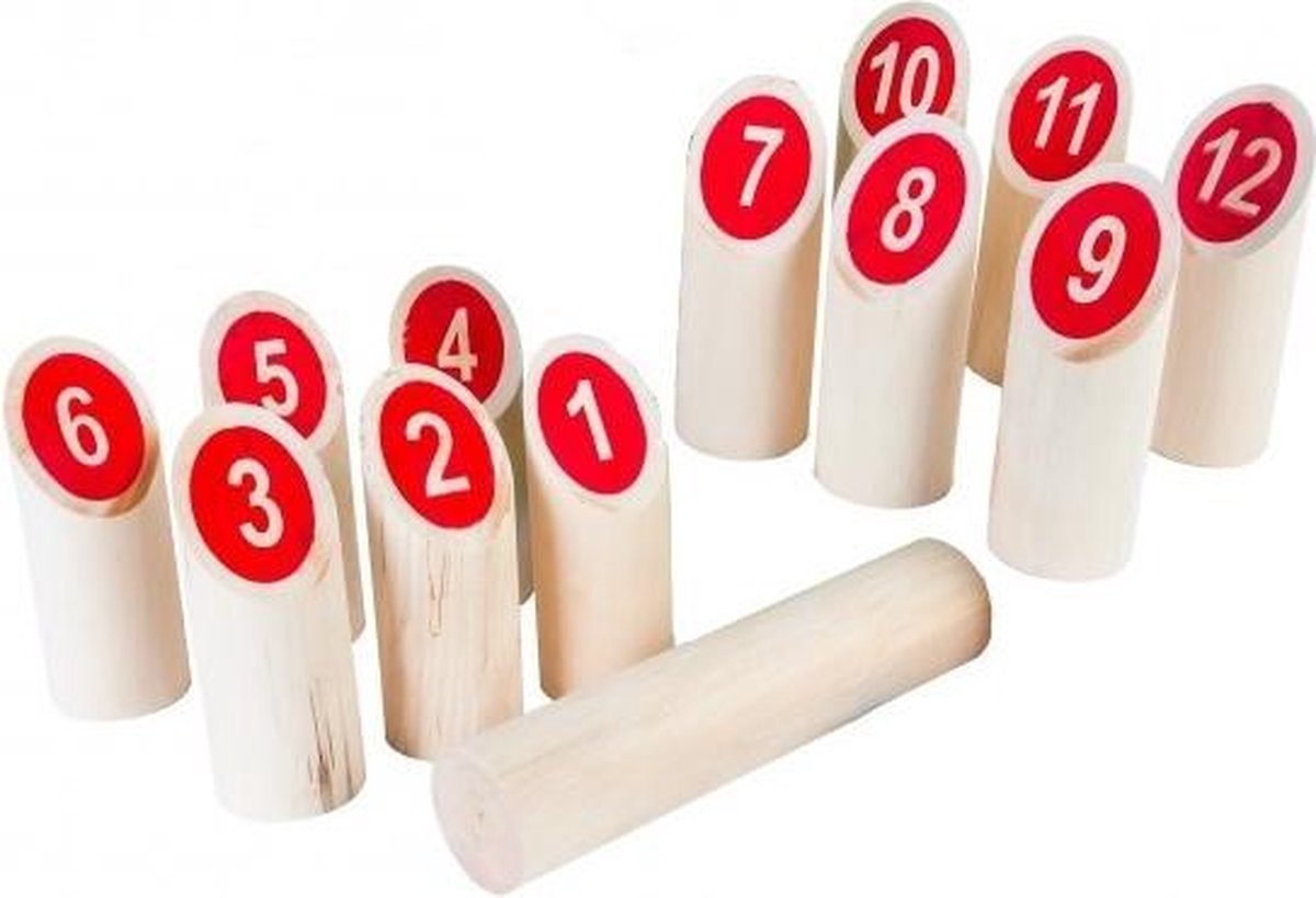 Bex Sport Family Numbers Kubb Berkenhout — afbeelding 3