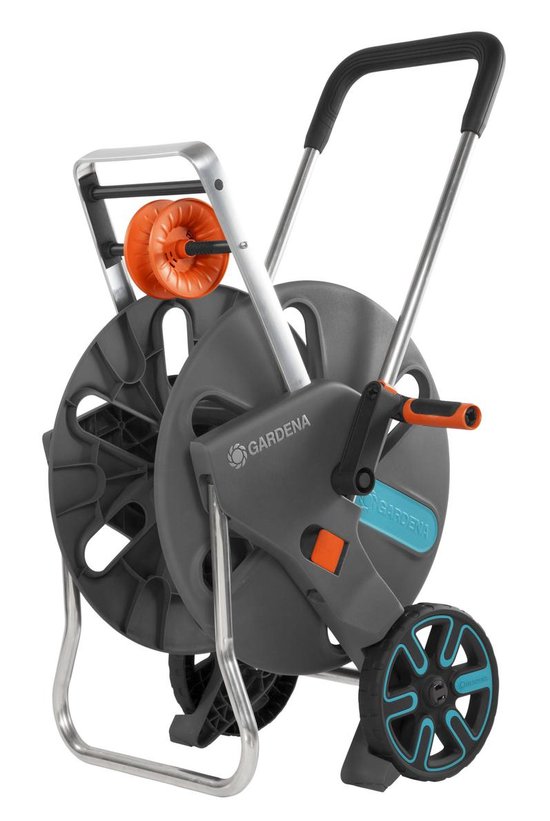 Chariot GARDENA AquaRoll L Easy Hose - Manivelle pliable