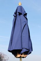 Hardhouten Parasol -  200 cm - verkrijgbaar in meerdere kleuren - Blauw