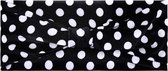 Haarband Velvet Dots|Zwart wit stippen|Knot|Fluweel
