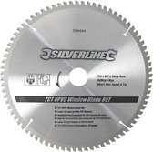 Silverline TCT UPVC frame cirkelzaagblad, 80 tanden 250 x 30 - 25, 20 en 16 mm ringen