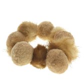 Pompom en fluffy armband met bont