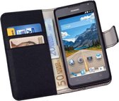 HC Bookcase Flip Wallet Telefoonhoesje Huawei Ascend Y530 Zwart