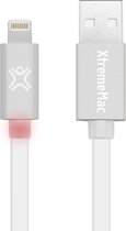 XtremeMac XCL-FLD-13 Flat Led Oplader - 1.2 m - Wit