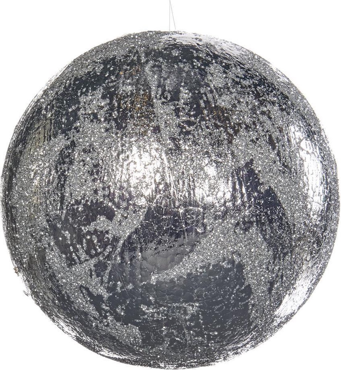 Goodwill Kerstbal Zilver D 11 cm H 11 cm Voordeelaanbod per 2 stuks