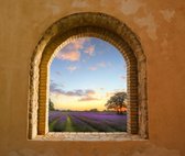 Tuinposter - Toscaans raam doorkijk 2