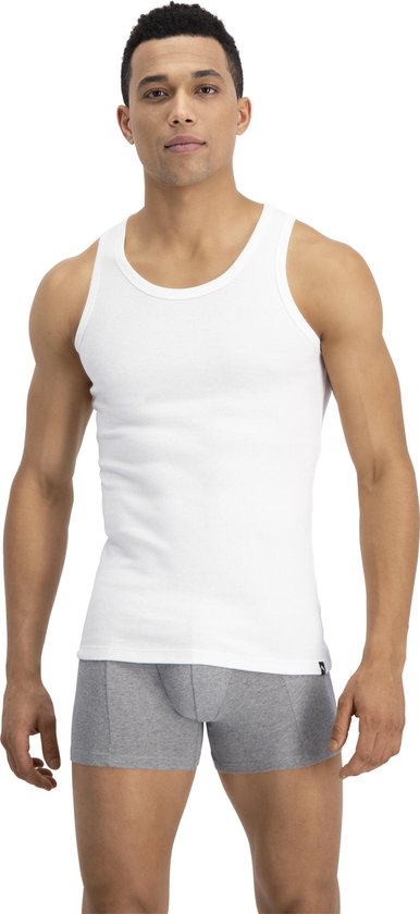 bol.com | PUMA Heren Basic Tank Top 2-pack - Wit - Maat XL