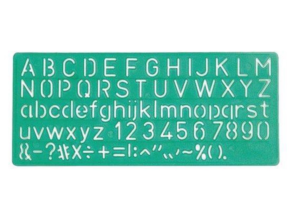 Mijn Bullet Journal Stencils Set van 15 + 1 Letter Stencil + Bullet