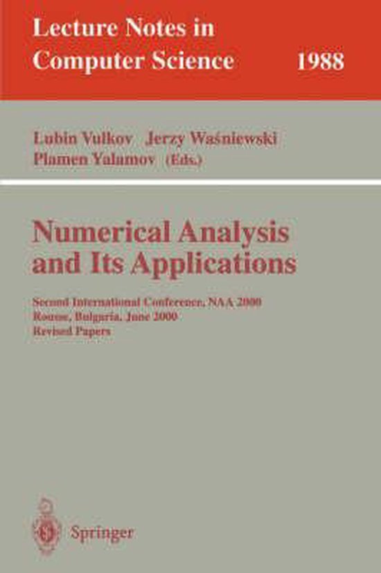 Numerical Analysis and Its Applications 9783540625988 Boeken