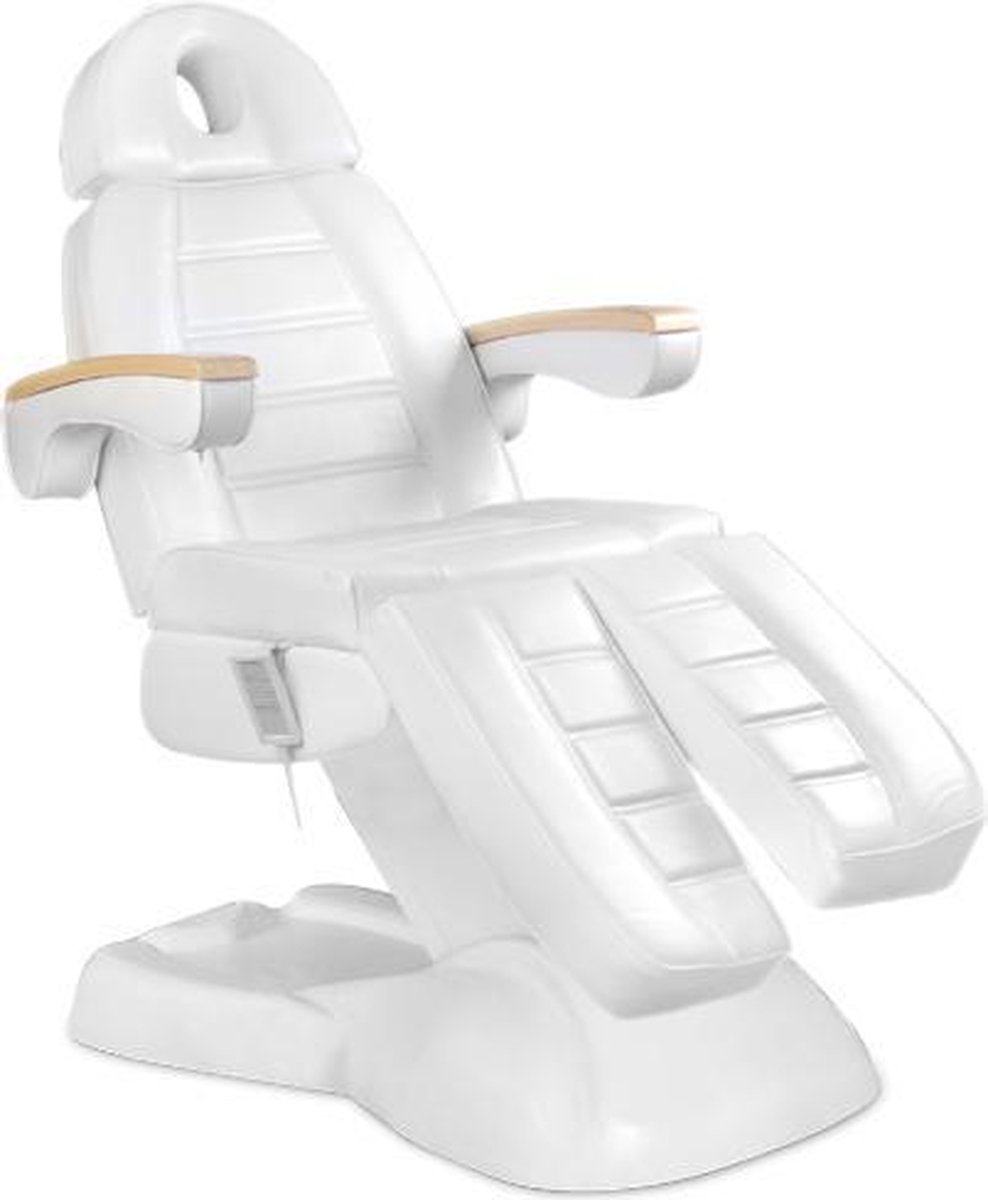 Goedkoopste Elektrische behandelstoel Pedicurestoel Wit - Professioneel gebruik