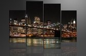 New York - Canvas Schilderij Vierluik 130 x 80 cm