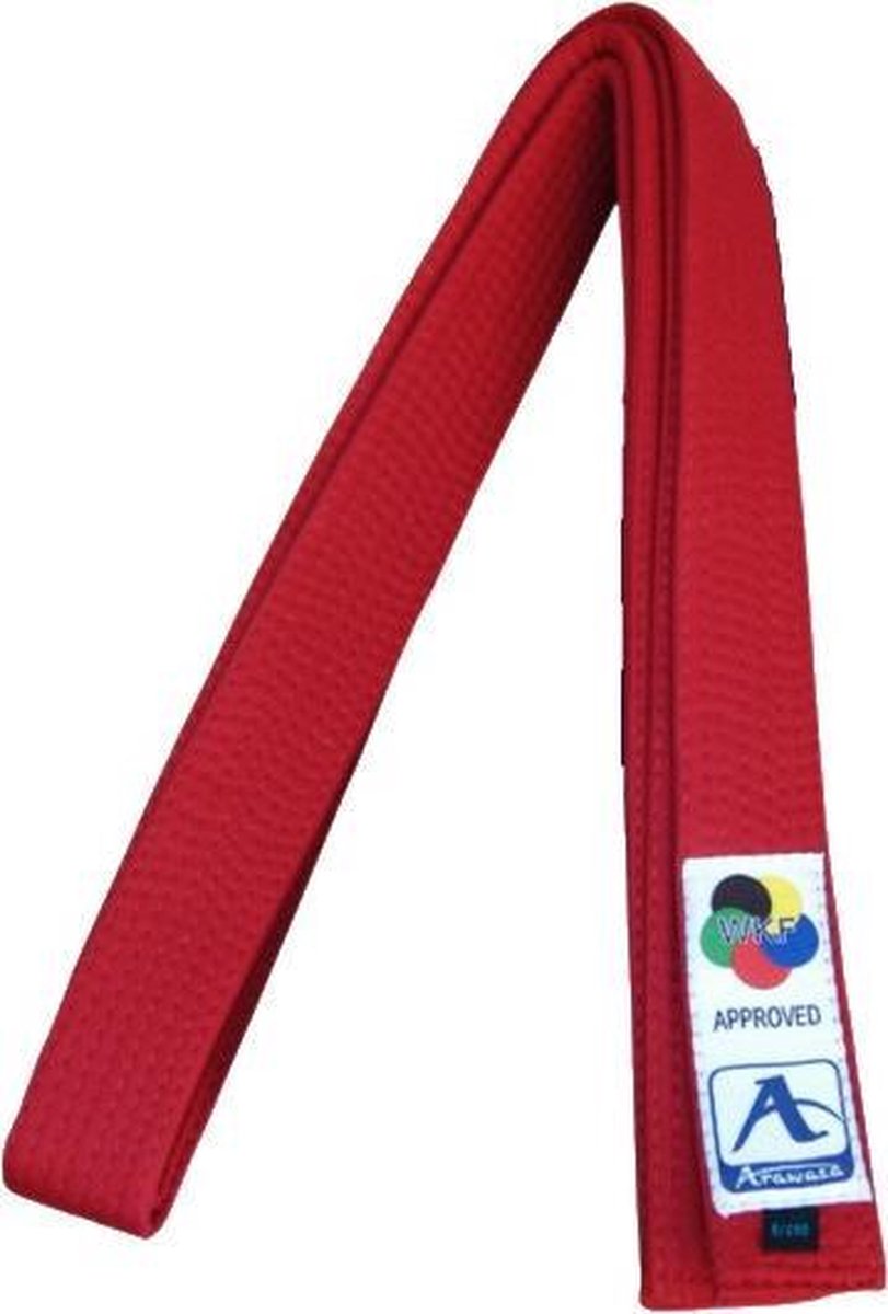 Arawaza Kumite Competitieband Rood Maat 290