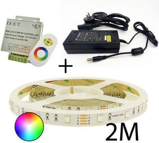 RGB Plug & Play LEDstrip set 2 meter | bol.com