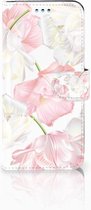 Book Case Geschikt voor Samsung S9 Design Lovely Flowers