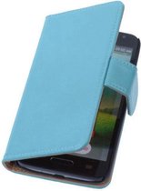 PU Leder Turquoise LG L65 Book/Wallet case/case Telefoonhoesje