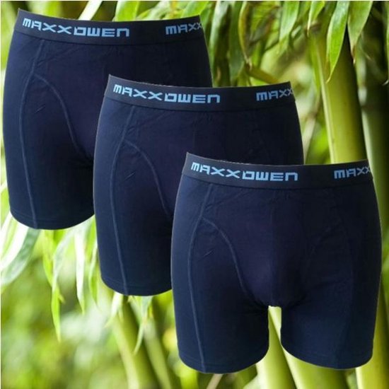 3 Pack Boru Bamboo Maxx Owen Bamboo Heren boxershorts maat XXL Kleur Marine