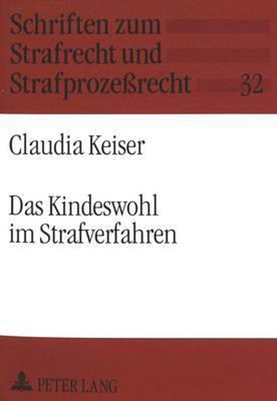 Das Kindeswohl im Strafverfahren - cover