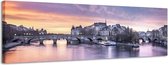 Seine - Canvas Schilderij Panorama 158 x 46 cm