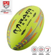 Match & Pro Training rugbyballen bundel - Met ballentas - 15 stuks Balmaat 5 Fluor