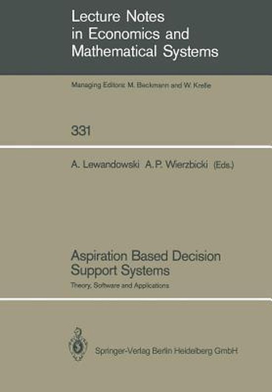 Aspiration Based Decision Support Systems - cover