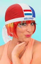 Hoofdbandana rood/wit/blauw - EK Nederland festival thema feest Holland