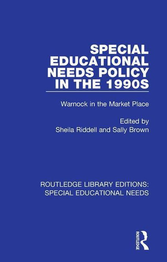Routledge Library Editions: Special Educational Needs - Spec ... - cover