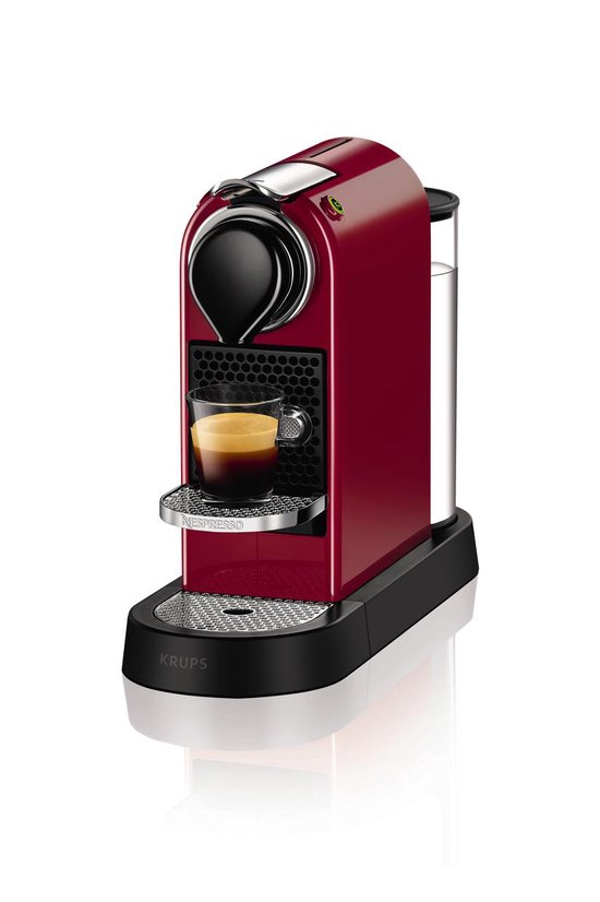 Krups Nespresso CitiZ XN7405 - Koffiecupmachine Rood/Zwart | bol.com