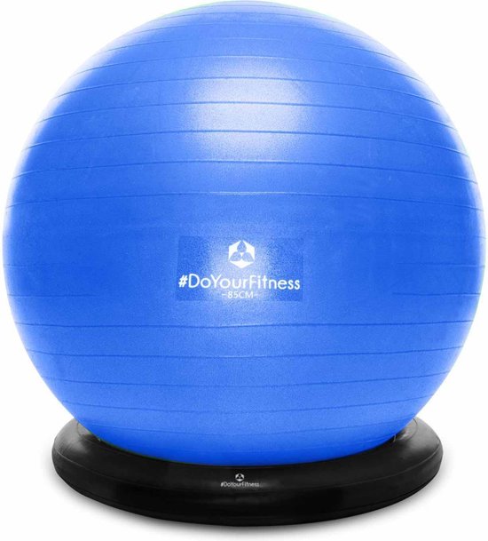 PEZZI - Originele Pezziball Gymnastiekbal, standaard, diameter 42 cm, zitbal voor therapie, sport en kantoor, universele trainingsbal van robuust pvc, belastbaar tot 400 kg, zilver
