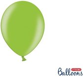 """Strong Ballonnen 12cm, Metallic Bright groen (1 zakje met 100 stuks)"""