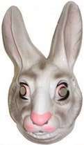 Plastic konijnen masker voor volwassenen - dieren gezichtsmasker