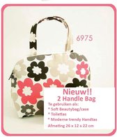 Vagabond-2 Handle Cosmetic Bag-"Anja" 6975-Afmeting 26 x 12 x 22 cm.